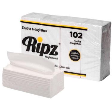 Imagem de Papel Toalha Interfolha Ripz 22x20 Folha Simples 1000fls 20G