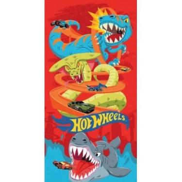 Imagem de Toalha Aveludada Banho/Piscina Estampada Hot Wheels 70x140cm - Lepper