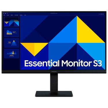Imagem de Monitor Samsung Essential S3 LS22D300GA 21,5" Full HD IPS 100Hz 5ms Widescreen Preto