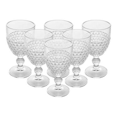 Imagem de Conjunto 6 Taças de Água Coração 330Ml Cristal Ecológico - Wolff