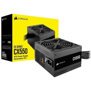 Imagem de Fonte de Alimentação Atx 550W Cx550 80 Plus Bronze Preto Corsair