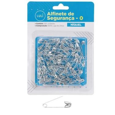 Imagem de Alfinete de Segurança Tam 0 Cor Níquel - Pacote com 100 Unidades - no-