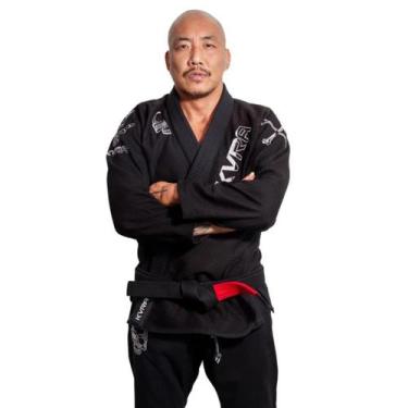 Imagem de Kimono de Jiu Jitsu KVRA Silver Preto Kimono de Jiu Jitsu KVRA Silver 