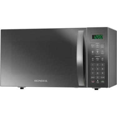 Imagem de Micro Ondas 34L Mondial MO0234E Inox Espelhado 220V, Cinza, 220V