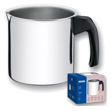 Imagem de Fervedor Leite Café Caneco Indução Tramontina Aço Inox 2l
