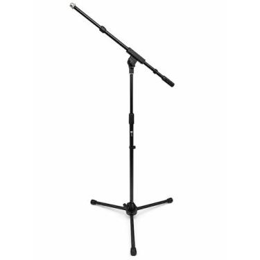 Imagem de Tripé,suporte telescópico reto/girafa P/microfone c/haste removível,aç