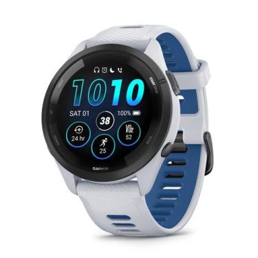 Imagem de Relógio Triatlo Garmin Forerunner 265 Branco Bateria 13 Dias