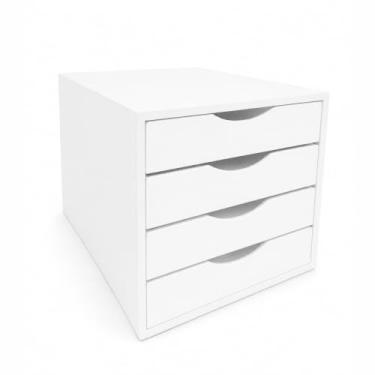 Imagem de Módulo Easy Box 4 Gavetas, Mdf Branco - Souza & Cia (Ref: 3336)