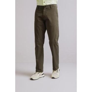 Imagem de Calça Chino Comfort - Highstil Oficial, 56, Verde oliva