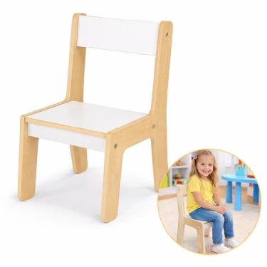 Imagem de Cadeirinha Infantil Montessori Junges Educativa Resistente Até 35kg MDF Yeet