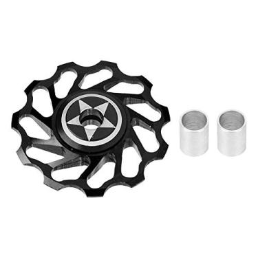 Imagem de Andraw Rolo de guia de bicicleta, instalação simples de alta confiabilidade, roda guia traseira de bicicleta de desempenho estável, acessório de ciclismo para (preto, roda guia de bicicleta)