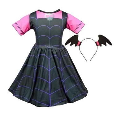 Imagem de Fantasia Vampirina Infantil De Halloween Com Tiara - Fantasias Carol E