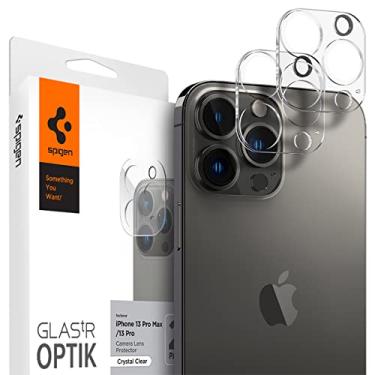 Imagem de Spigen Protetor de tela de lente de câmera [GlasTR Optik] Projetado para iPhone 13 Pro Max (2021) / iPhone 13 Pro (2021) - Transparente [2 unidades]..