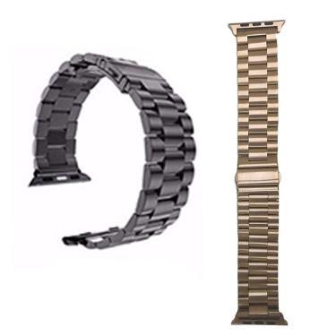 Imagem de Pulseira Elo Aço Smartwatch Smartband Kit 2 Unidades Relogio Inteligente Acessorio