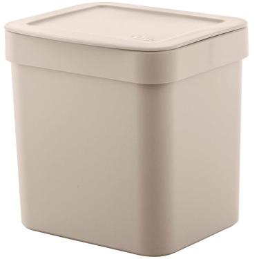 Imagem de Lixeira de Pia Trium 4,7l Casa Lixeira de Cozinha Cesto para Lixo Bege