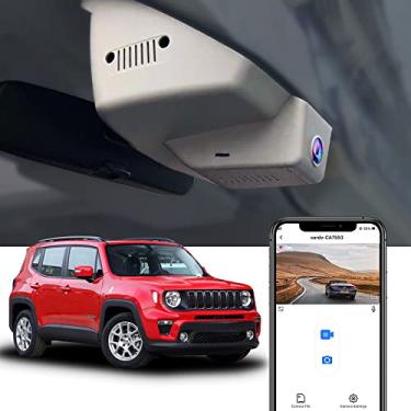 Imagem de Fitcamx 4K Câm de Traço para Jeep Renegade 2015 2016 2017 2018 2019 2021 2022, OEM Estilo Accessories, UHD Vídeo Wi-Fi, Câmera de Carro, Sensor G, Gravação em Loop, Plug&Play, incluído 64GB Cartão