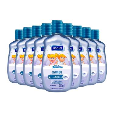 Imagem de Shampoo Baruel Turma da Xuxinha Sono Tranquilo Pró Milk Cheirinho Prolongado 210ml (Kit com 9)
