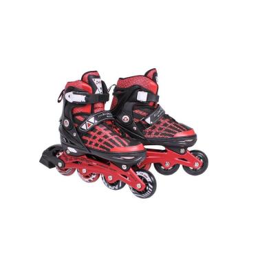 Imagem de Patins Rollers Inline Aluminium Premium Vermelho Bel M