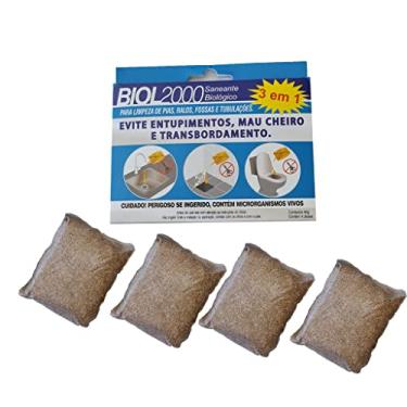 Imagem de Biol2000 Elimina Mau Cheiro e Odores de Ralos, Pias e Tubulação Cartela 60g com 4 Sachê hidrossolúvel 15g cada
