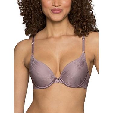 Imagem de Vanity Fair Sutiã push-up feminino Ego Boost tamanho adicional (+ tamanho de copo), Jacquard de giz lilás, 38B