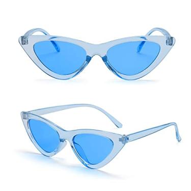 Imagem de 1 peça Óculos de Sol Sexy Cat Eye Triângulo Óculos de Sol Retrô Feminino UV400 Óculos de Sol Polarizado Streetwear Tendência Moda Senhoras Glasse,C8,outros