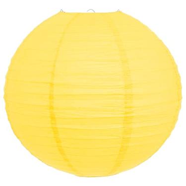 Imagem de Kit 2 Luminária Japonesa Papel 40 cm Amarela