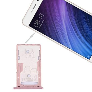 Imagem de HONGYAN Peças de substituição de telefone celular Para Xiaomi Redmi 4A SIM & SIM/TF Bandeja Acessórios telefônicos