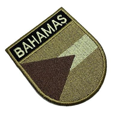 Imagem de BP0208ET04 Bandeira Bahamas Patch Bordado Termo Adesivo