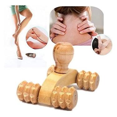 Imagem de Massageador De Madeira Corporal Relaxante Carrinho Massagem
