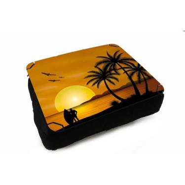 Imagem de Almofada Bandeja Para Notebook Laptop Surf Surfista Praia - Criative