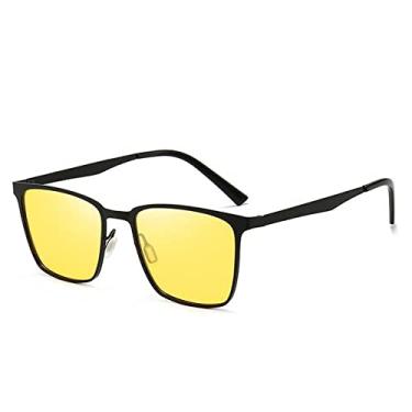 Imagem de Design Clássico Óculos de Sol Polarizado Homens Mulheres Condução Armação Quadrada Moda Óculos de Sol Masculino Gafas De Sol, C6, Polarizado