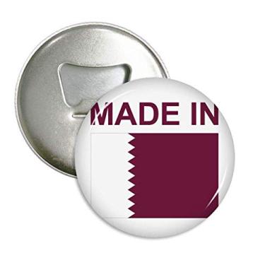 Imagem de Feito no Qatar Country Love abridor de garrafas ímã de geladeira emblema multifuncional