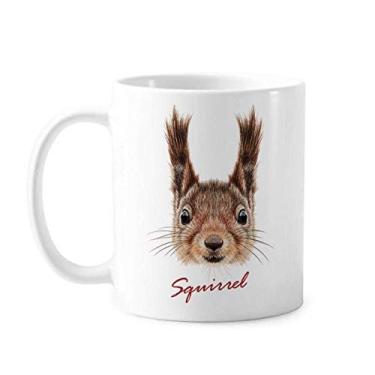 Imagem de Little Brown Orelhas Longas Esquilo Animal Caneca Cerâmica Café Porcelana Utensílios de Mesa