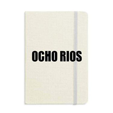 Imagem de Ocho Rios Jamaica City Notebook capa dura diário clássico presente A5