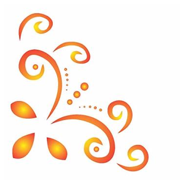 Imagem de Stencil de Acetato para Pintura OPA 10 x 10 cm - 212 Cantoneira Arabesco II