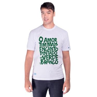Imagem de Camiseta Toco Y Me Voy Verdão Pintado De Verde E Branco