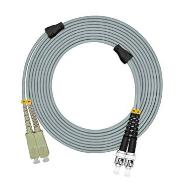 Imagem de Jeirdus 300M SC para ST Cabo de Fibra Óptica Duplex 50/125 OM2, Multimodo 300 metros 300 metros SC-ST