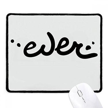 Imagem de Mouse pad com citação divertida e escrita à mão, preto, borda costurada, antiderrapante, jogo