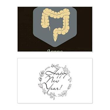 Imagem de Body Organs Grande Intestino Ano Novo Festival Cartão de felicitações Bless Message Present