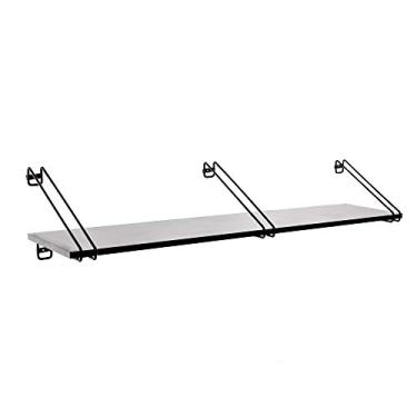 Imagem de Prateleira Decorativa de Parede Vega (G), Metaltru, Preto com Preto