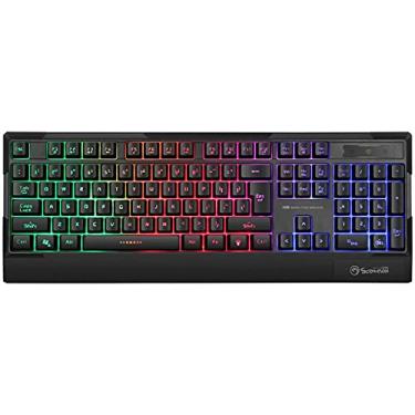 Imagem de TECLADO GAMER MEMBRANA MARVO RGB K606