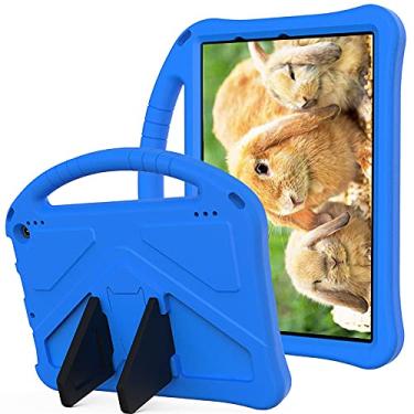 Imagem de Antetek Capa para tablet Amazon Fire HD 10 e 10 Plus (versão 2021), capa leve à prova de choque para crianças com suporte para tablet Amazon Kindle Fire HD 10 Kids e tablet Kids Pro (azul)