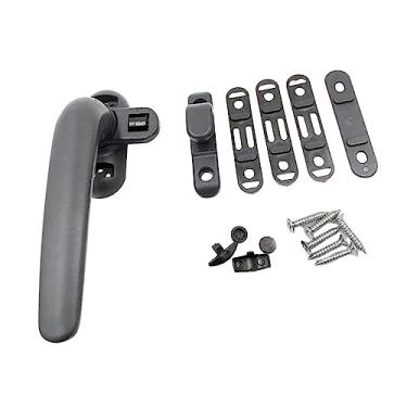 Imagem de Generic Puxadores de Alça de travamento de batente Empurrar para abrir substituição Maçaneta de porta Ferragem de de liga de alumínio Fechadura, deixou