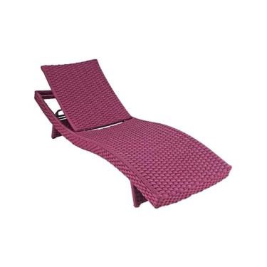 Imagem de Espreguiçadeira corda nautica e aluminio piscina jardim