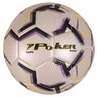 Imagem de Bola de Futebol Campo Poker Training 32 Gomos Smash - Roxo/Preto