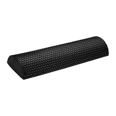 Imagem de Tachiuwa Blocos de Flexibilidade de Comprimento com Pilates Point Half Roll Set 1/2 Fitness Half Roller Foam Roller para, Preto 45cm