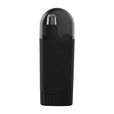 Imagem de Generic Aparador elétrico de pelos do nariz, tamanho de viagem para homens e mulheres, limpeza fácil, carregamento usb, à prova d'água, aparador de pelos, preto