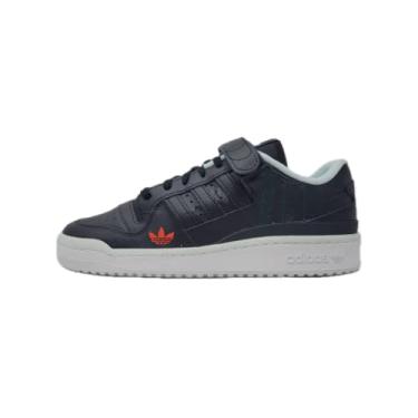 Imagem de adidas Tênis masculino Forum Low Preto/Preto Core, 43