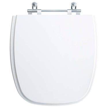 Imagem de Assento Sanitário Tampa De Vaso Branco Mdf Laqueado City Para Bacia Celite