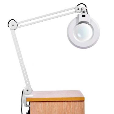 Imagem de Lupa Estetica Luminária Led De Mesa Articulável Giratório Vidro óptico 220v (bsl-lupa-2)